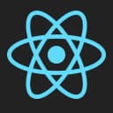 logo of react, a framework used for web development